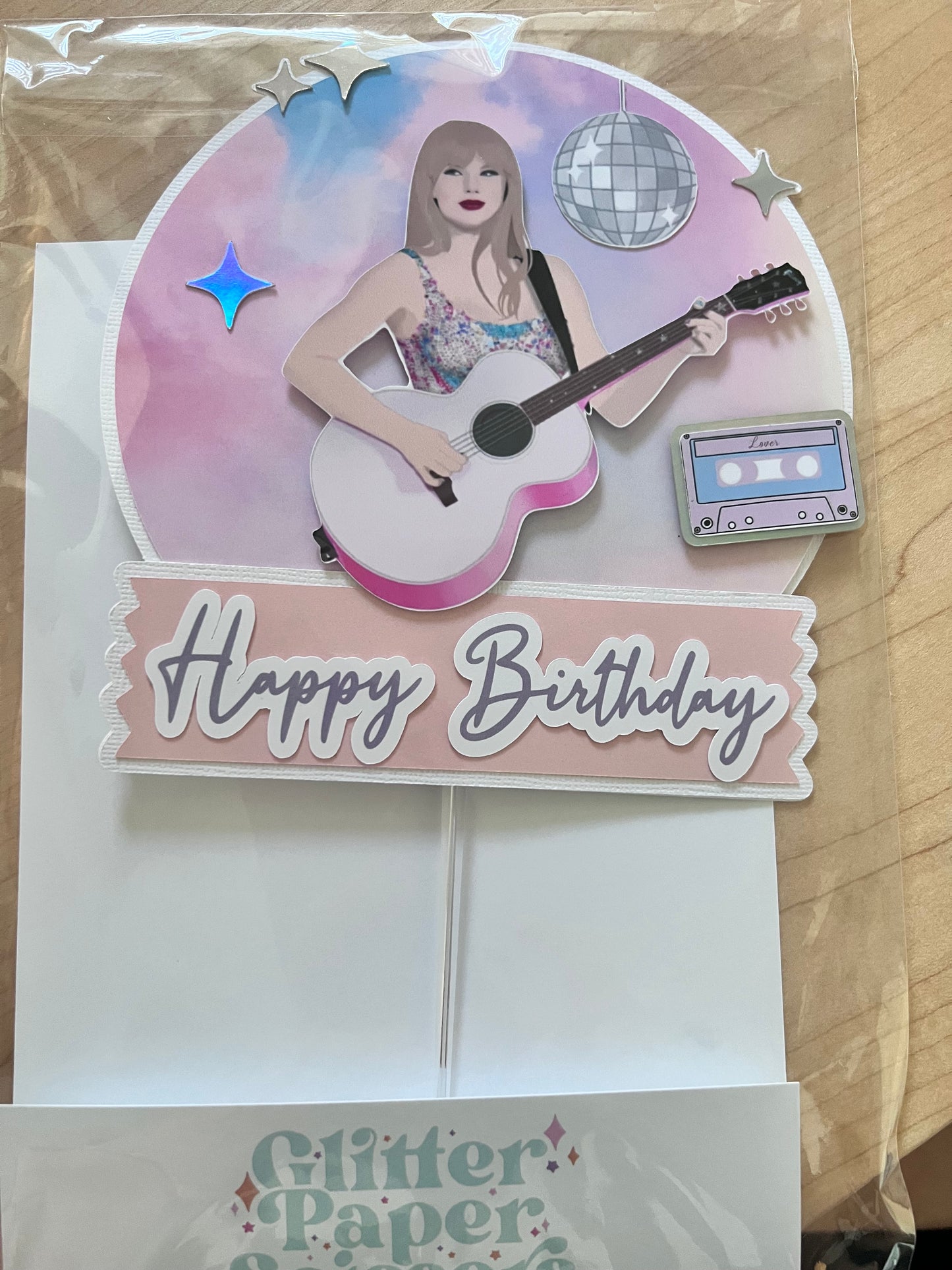 Happy birthday Taylor Swift Lover Cake Topper