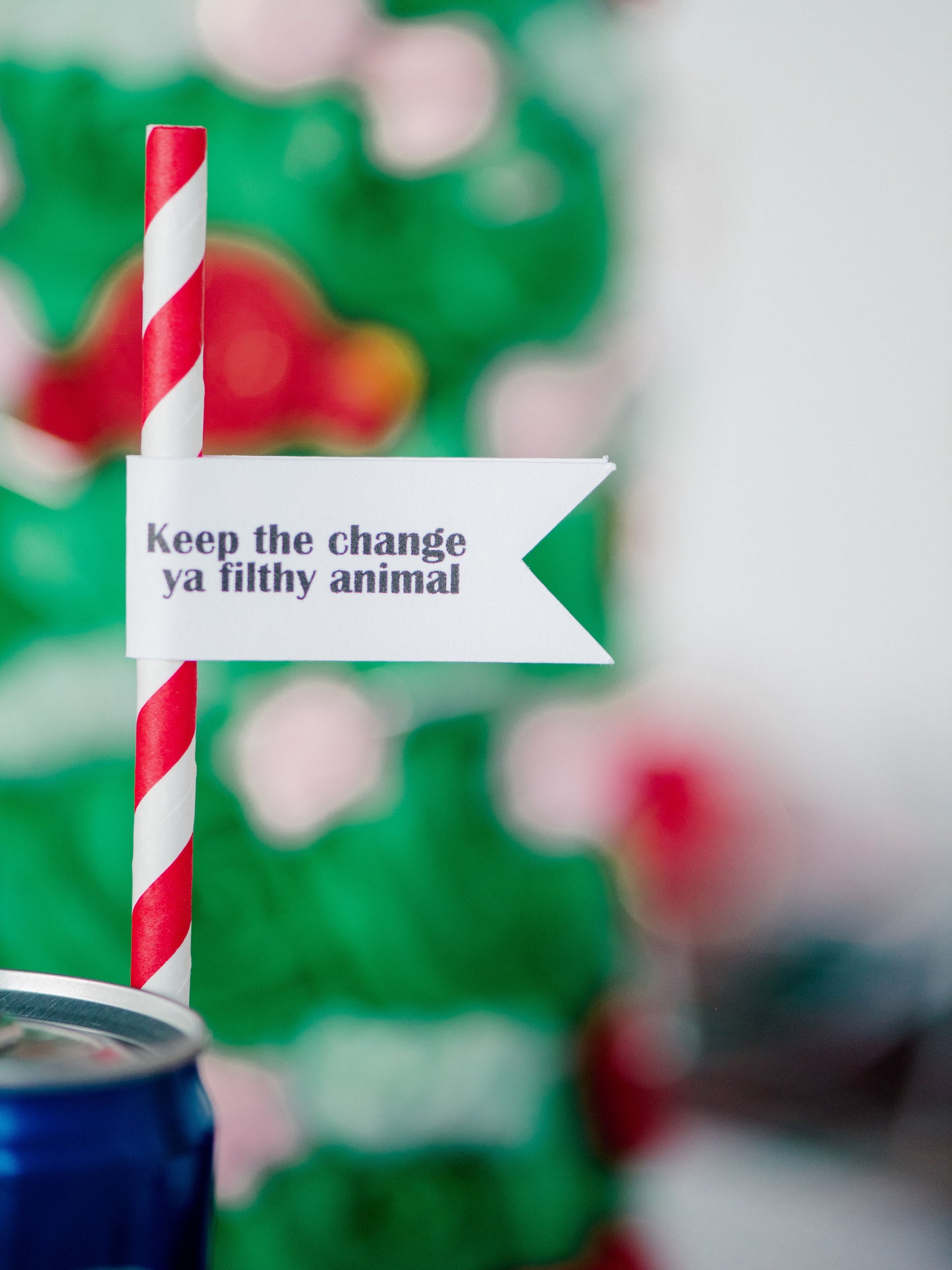 Home Alone Christmas Straws