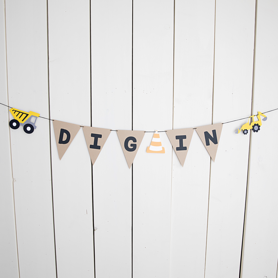 Construction Dig In Banner