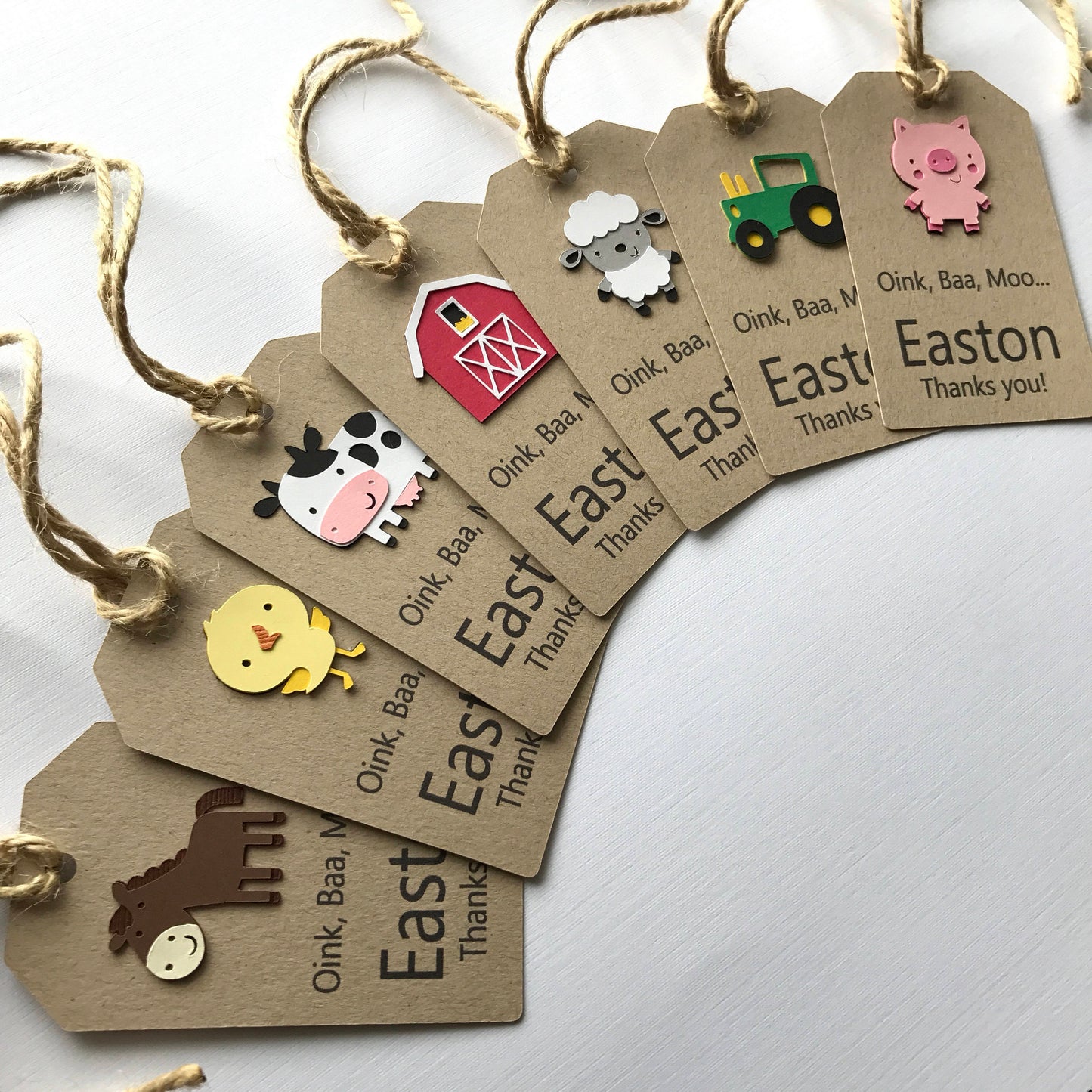 Farmyard Gift Tags - glitterpaperscissors