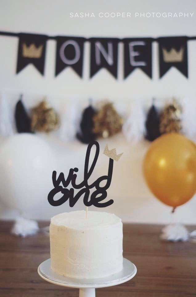 Wild one Cake Topper - glitterpaperscissors