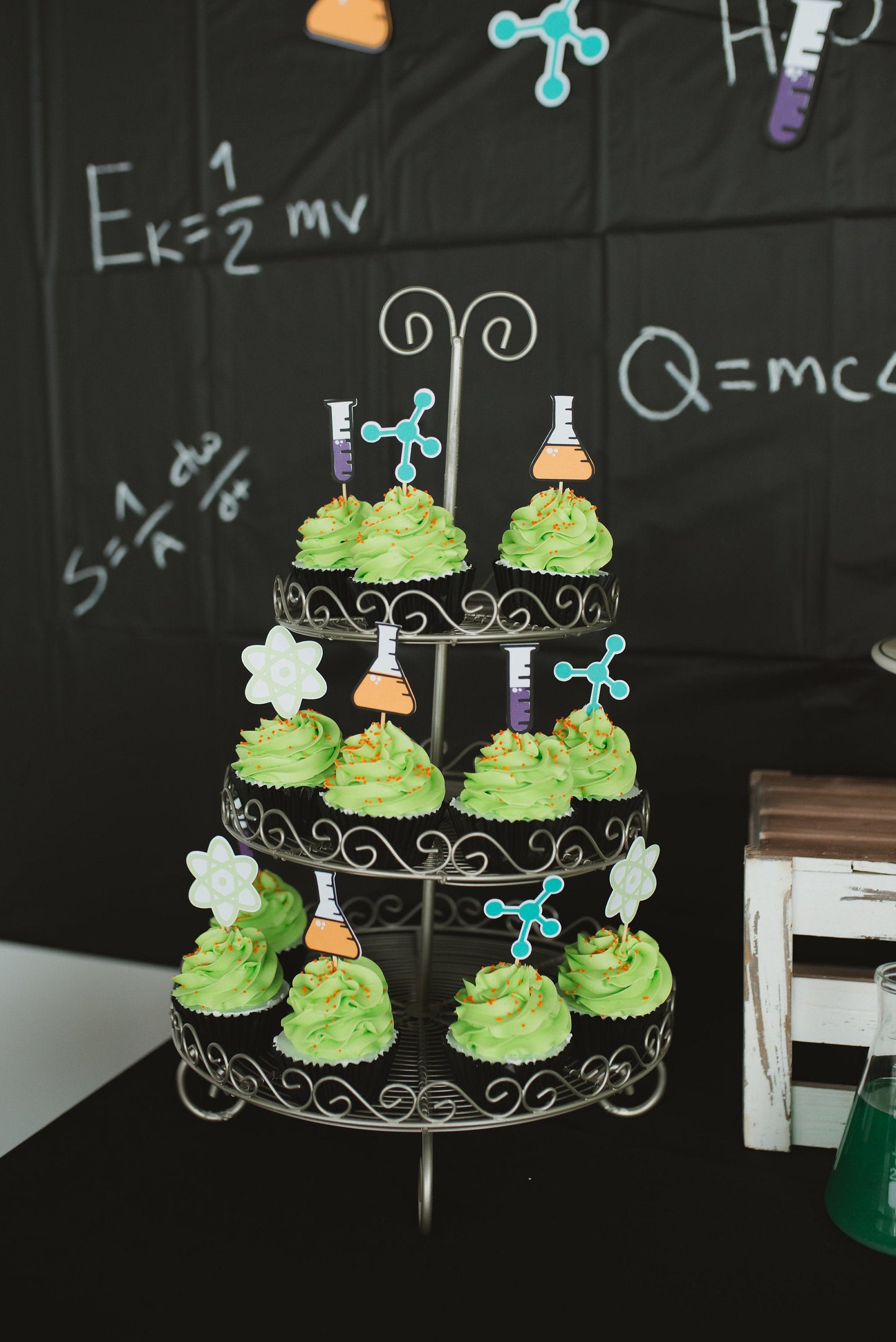 Science Cupcake Toppers - glitterpaperscissors