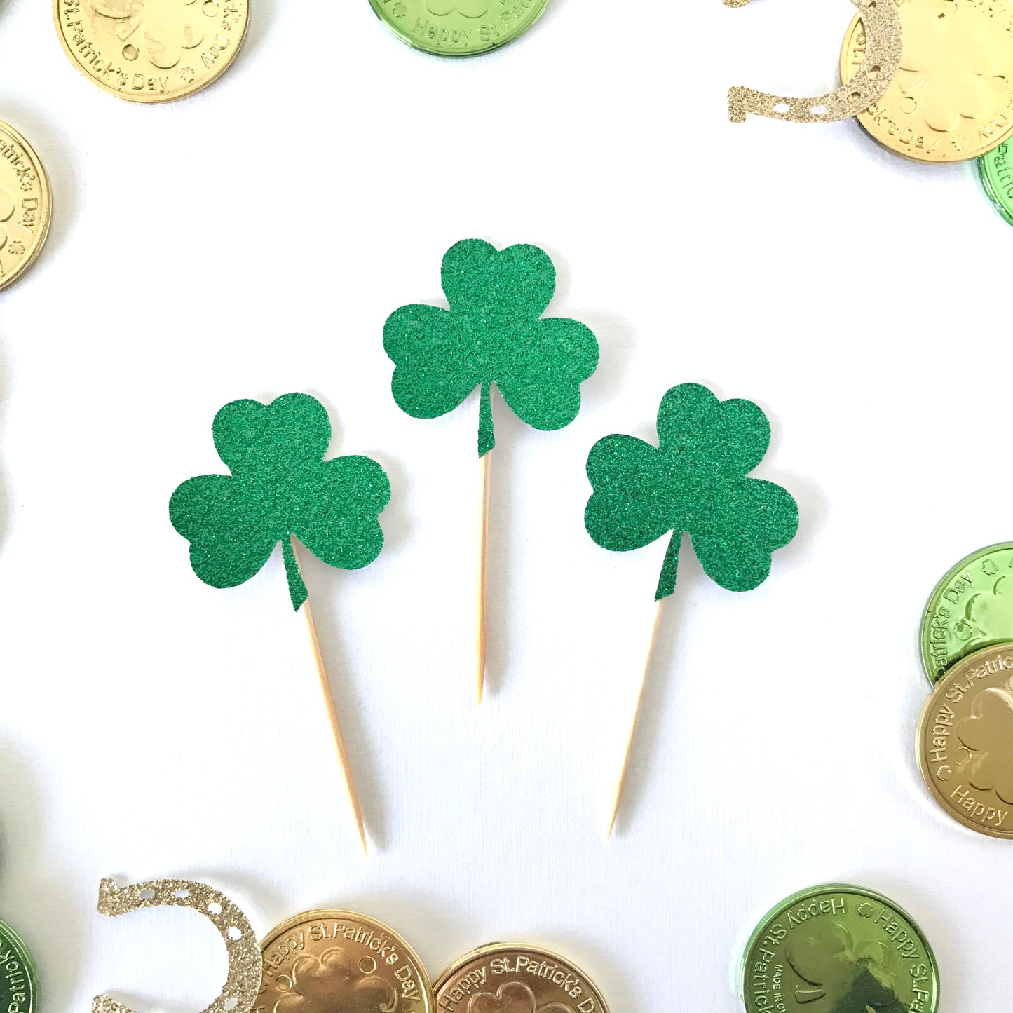 Shamrock Cupcake Toppers