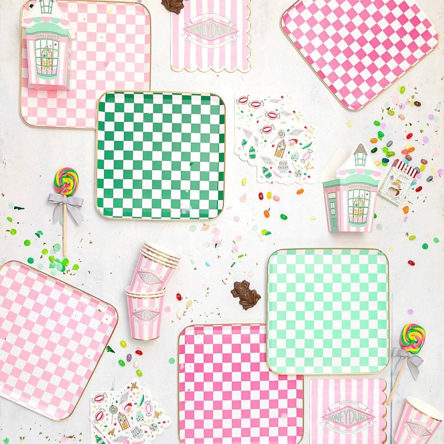 Harry Potter Honeydukes Checkered Plates