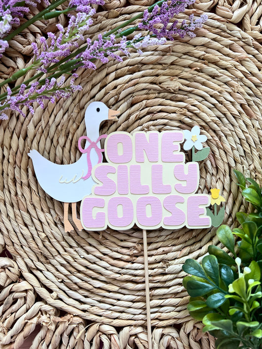 One Silly Goose Cake Topper