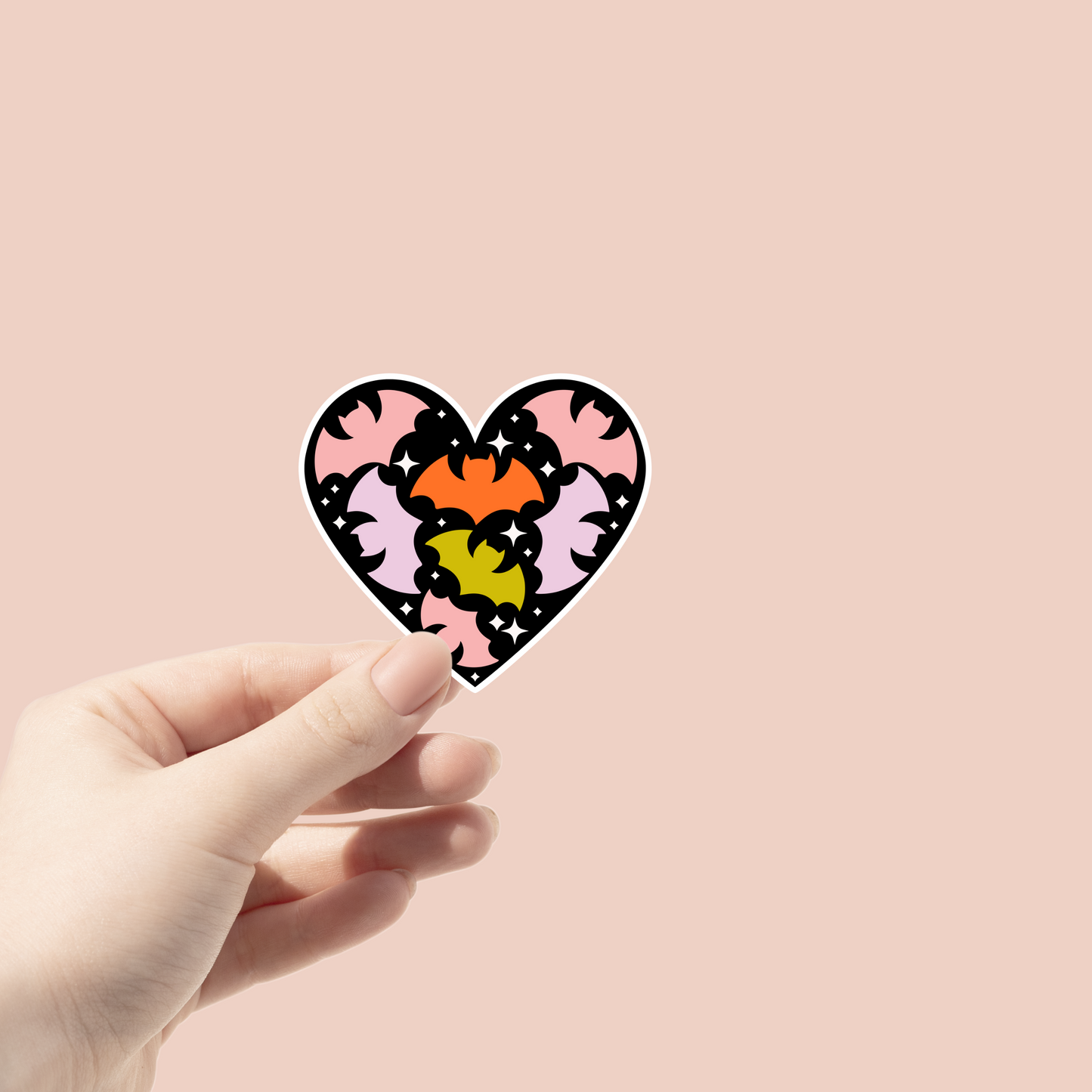 Bat Heart Sticker