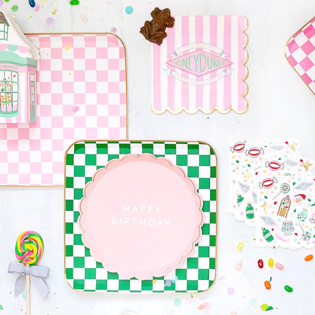 Harry Potter Honeydukes Checkered Plates