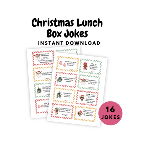 Christmas Lunch Box Jokes (Digital Download)