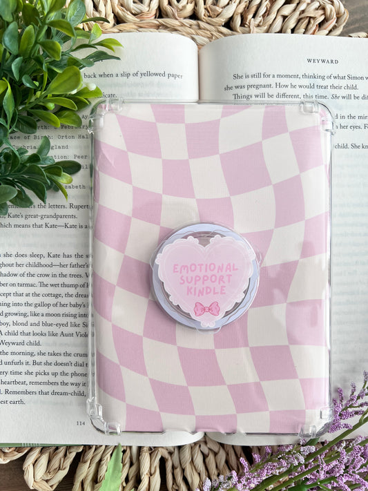 Emotional Support Kindle E-Reader/ Phone Grip