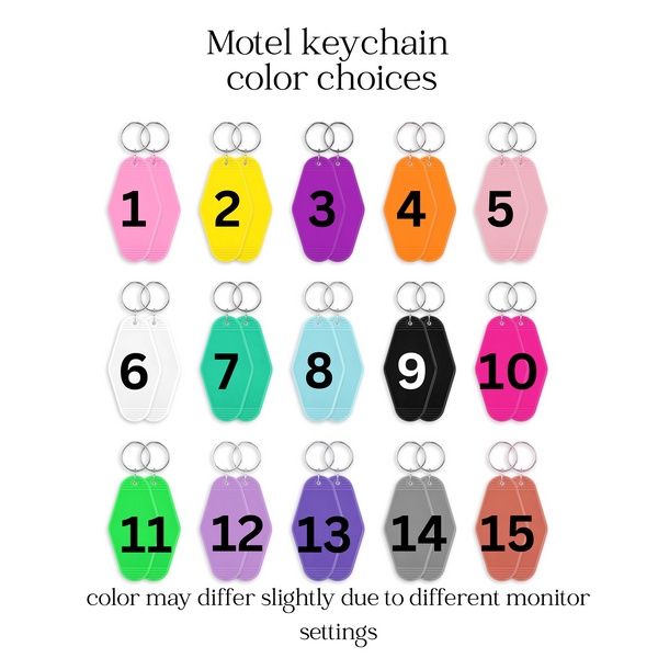 I'll still lose these Motel keychain