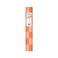 pink and orange checkered table runner in packaging