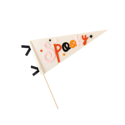 spooky felt pennant banner