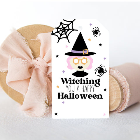 Witching you a Happy Halloween Digital Download Tags