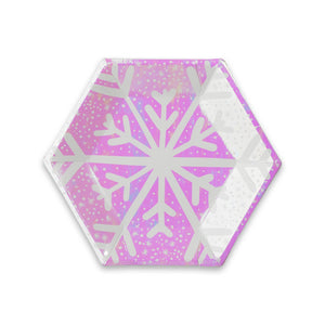 Frosted Snowflake Small Plates - glitterpaperscissors