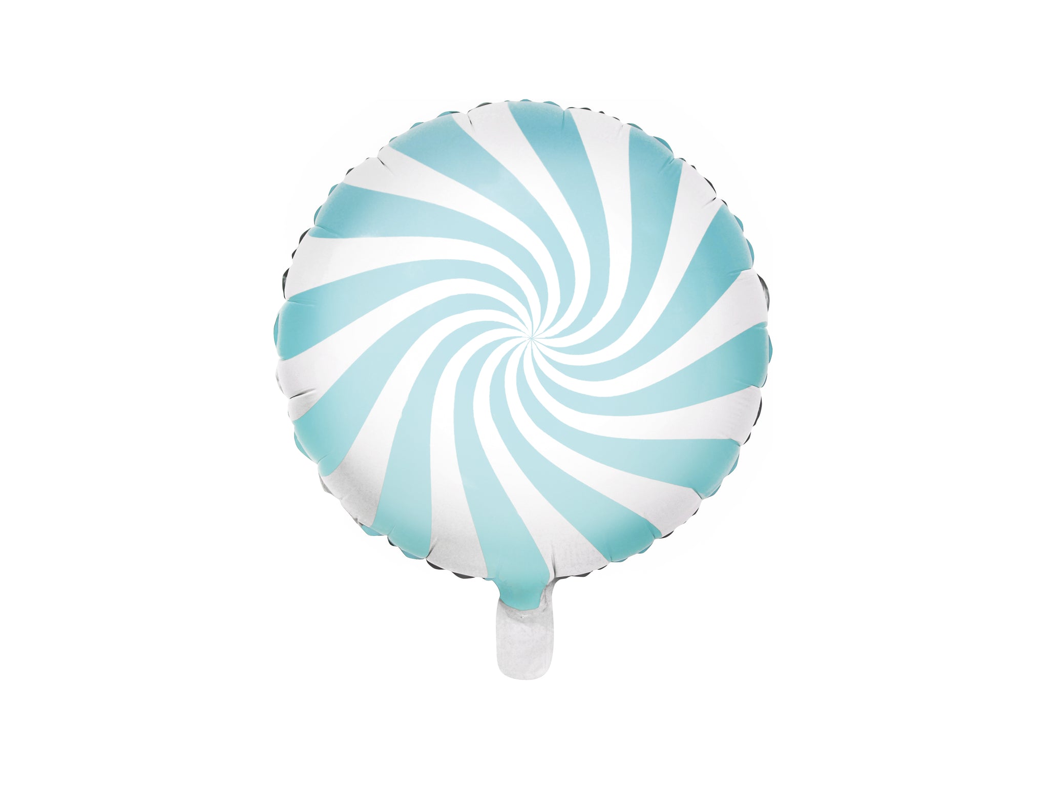 light blue white swirl candy balloon - glitter paper scissors
