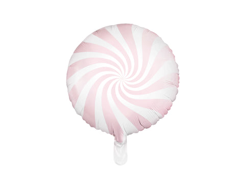 pink white swirl candy balloon - glitter paper scissors