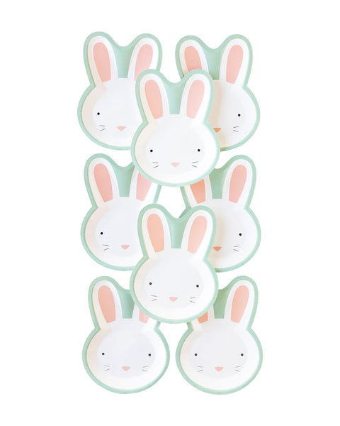 easter bunny plates - glitter paper scissors