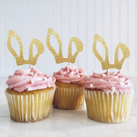 Bunny Ears Cupcake Toppers