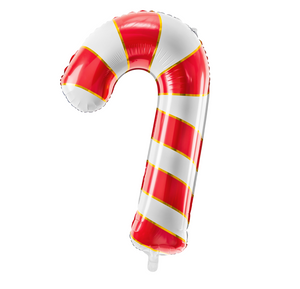 red candy cane balloon - glitter paper scissors