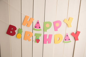 Happy Birthday Fruit Banner - glitterpaperscissors