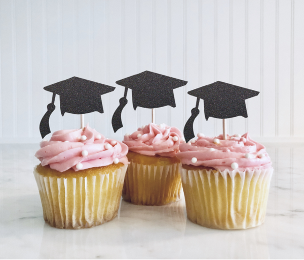 Grad Hat Cupcake Toppers