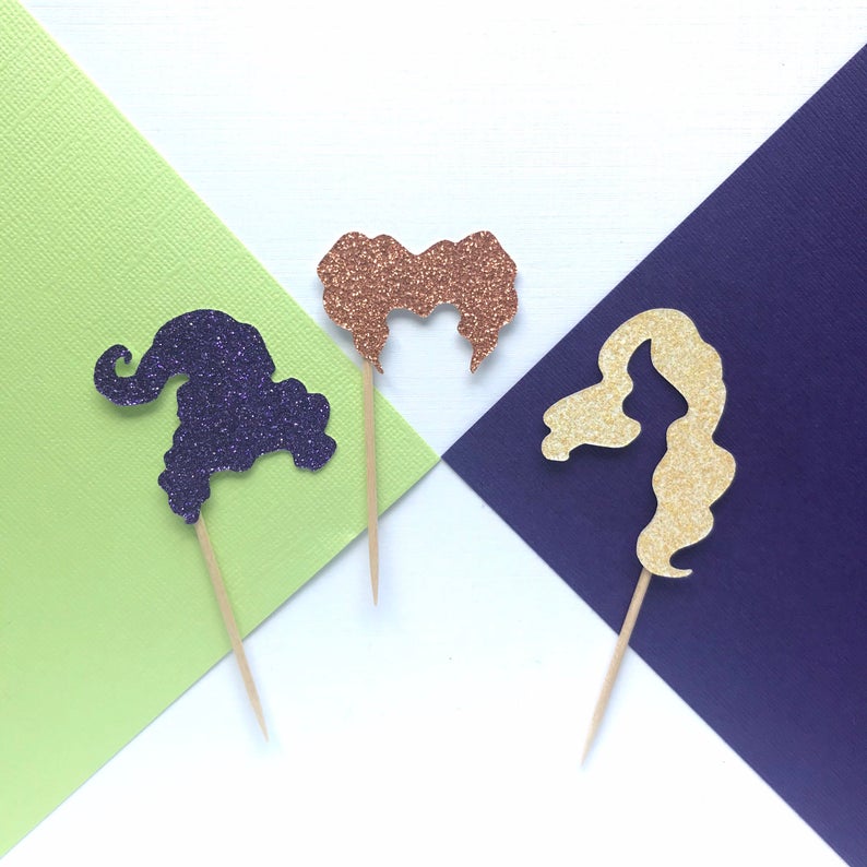 Hocus Pocus Cupcake Toppers - glitterpaperscissors