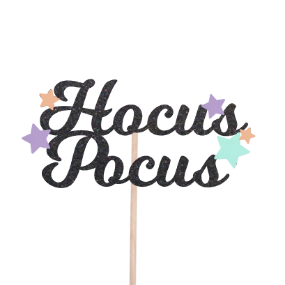 hocus pocus pastel stars cake topper - glitter paper scissors