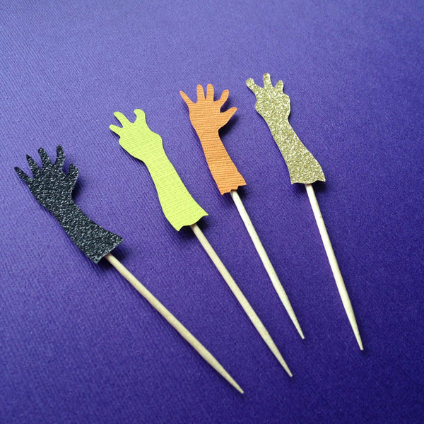 Zombie Cupcake Toppers - glitterpaperscissors
