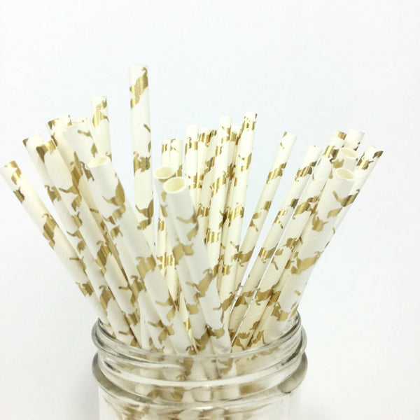 Unicorn Paper Straws - glitterpaperscissors