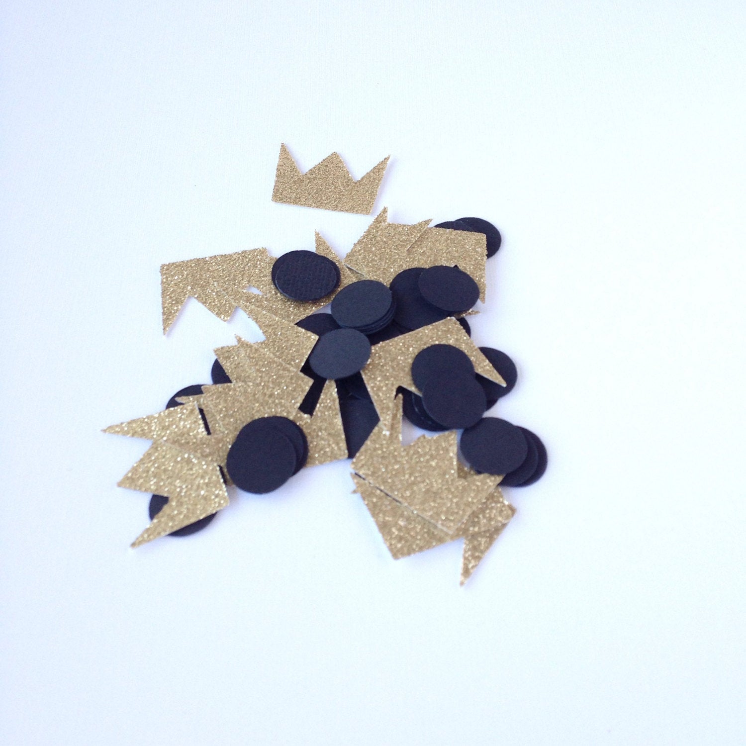Wild one Confetti - Wild Rumpus Party Decor - Gold Crown - First Birthday Party Theme - Where Wild Things - glitterpaperscissors
