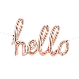 Hello Balloon (rose gold) - glitterpaperscissors