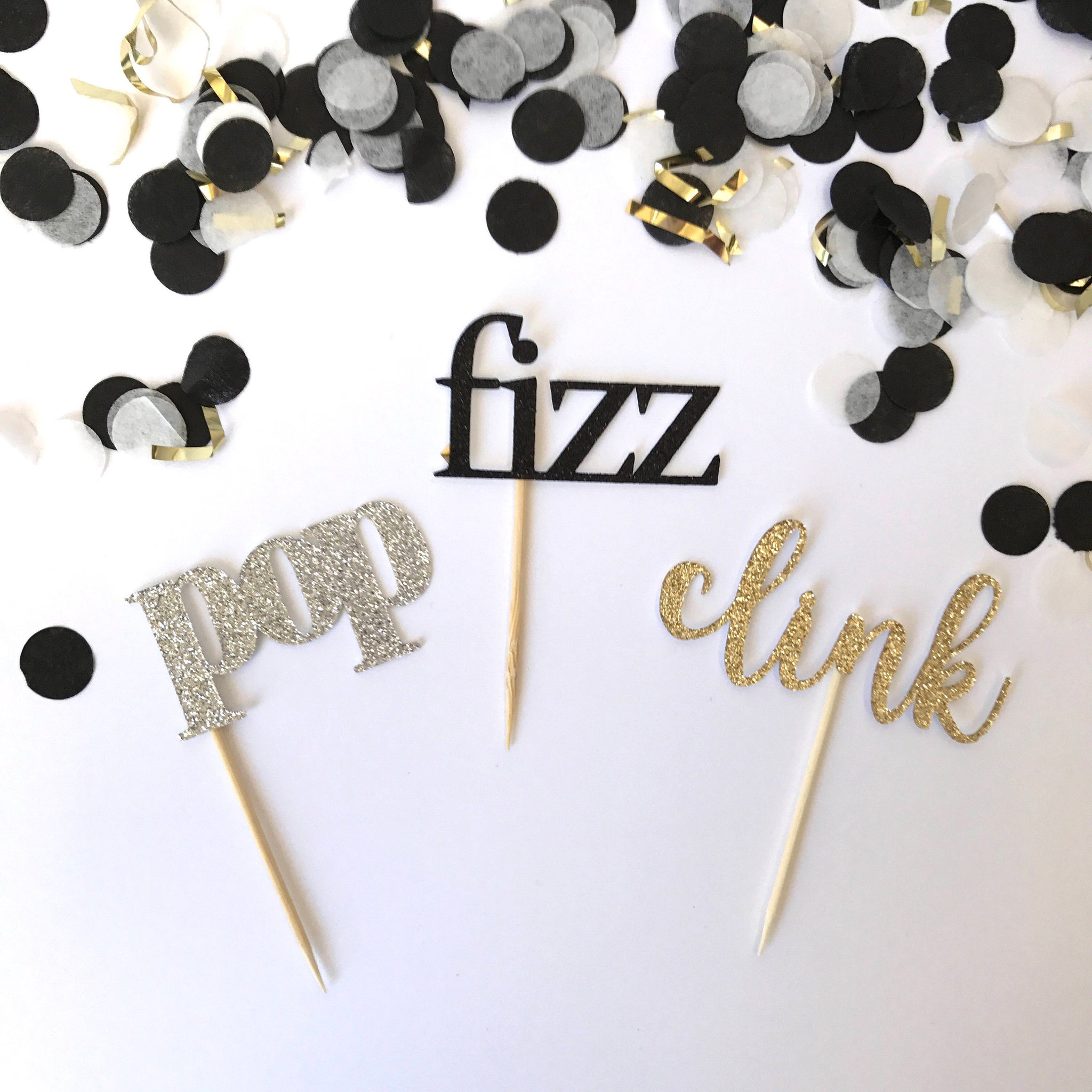 Pop Fizz Clink Cupcake Toppers - glitterpaperscissors