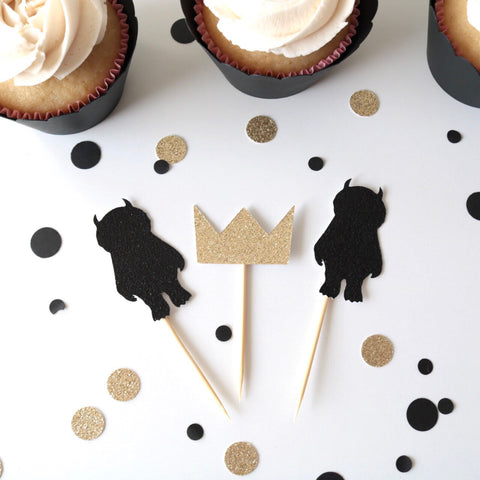 Wild One Cupcake Toppers - glitterpaperscissors