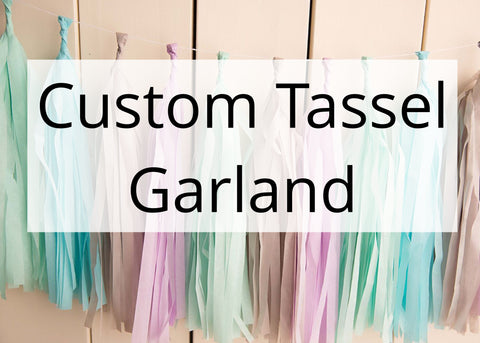 Custom Tassel Banner - glitterpaperscissors