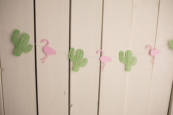 Flamingo Cactus Garland - glitterpaperscissors