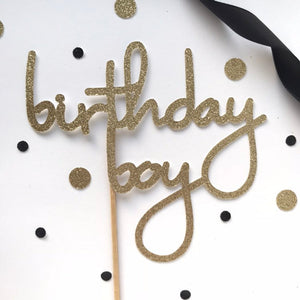 Birthday Boy Cake Topper - glitterpaperscissors
