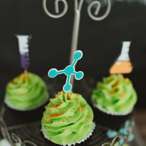 Science Cupcake Toppers - glitterpaperscissors