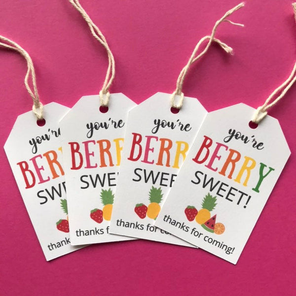 Fruit Thank you Gift Tags - glitterpaperscissors