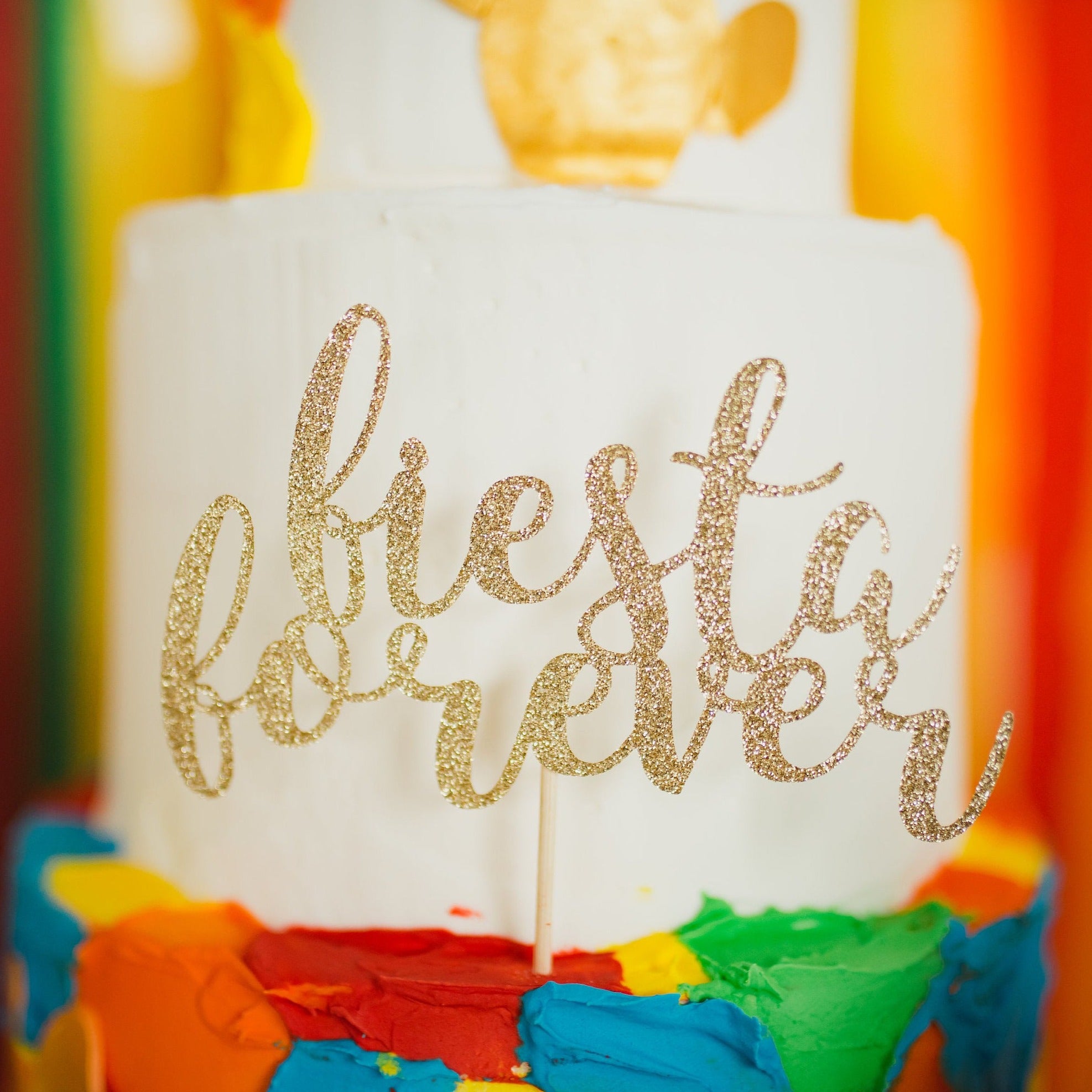 Fiesta forever Cake Topper - glitterpaperscissors