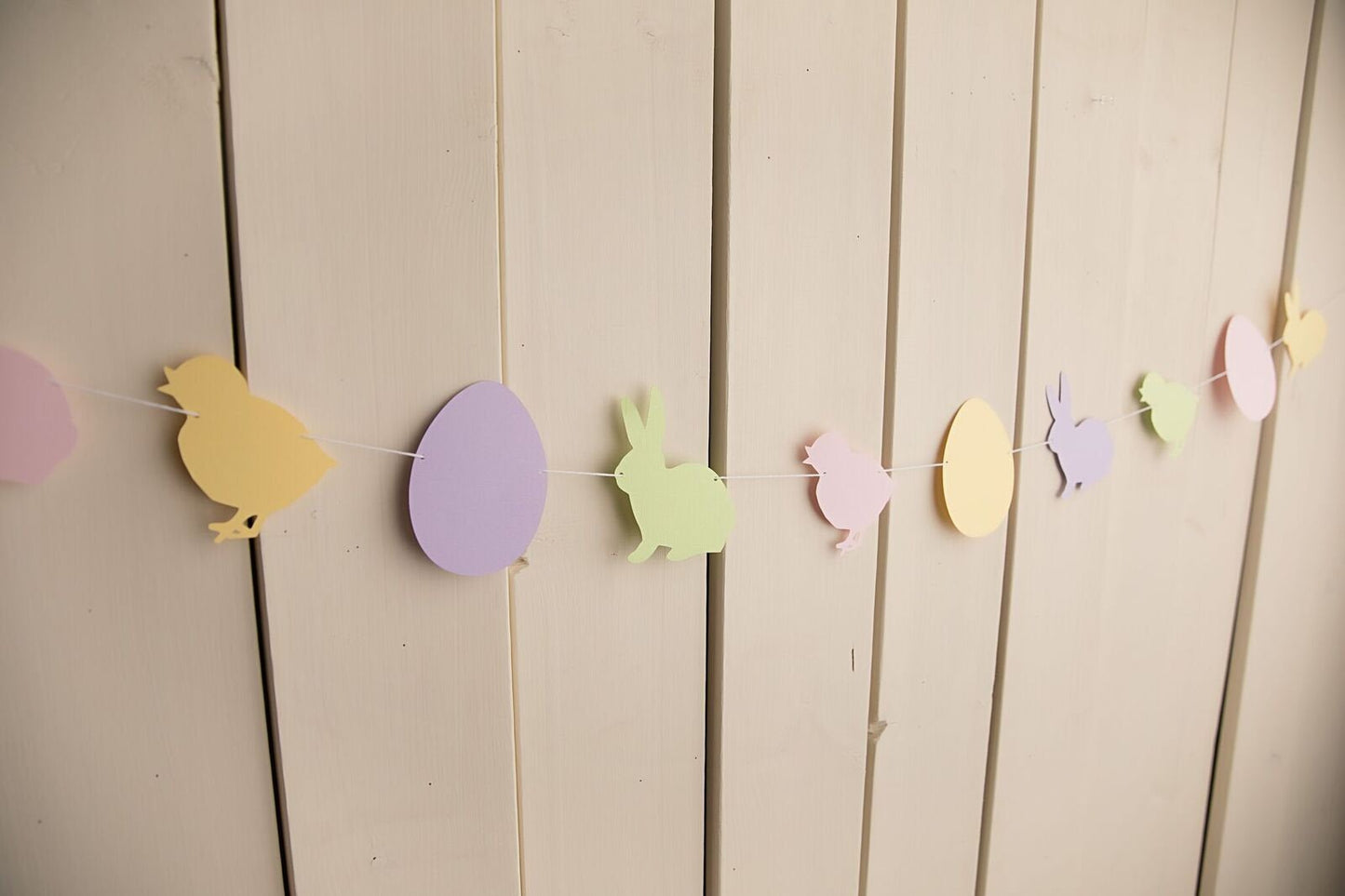 Easter Garland - Bunny Garland - Egg Garland-  Easter Decor - Spring Garland - Photography Prop - Party Decor - Easter Basket - glitterpaperscissors