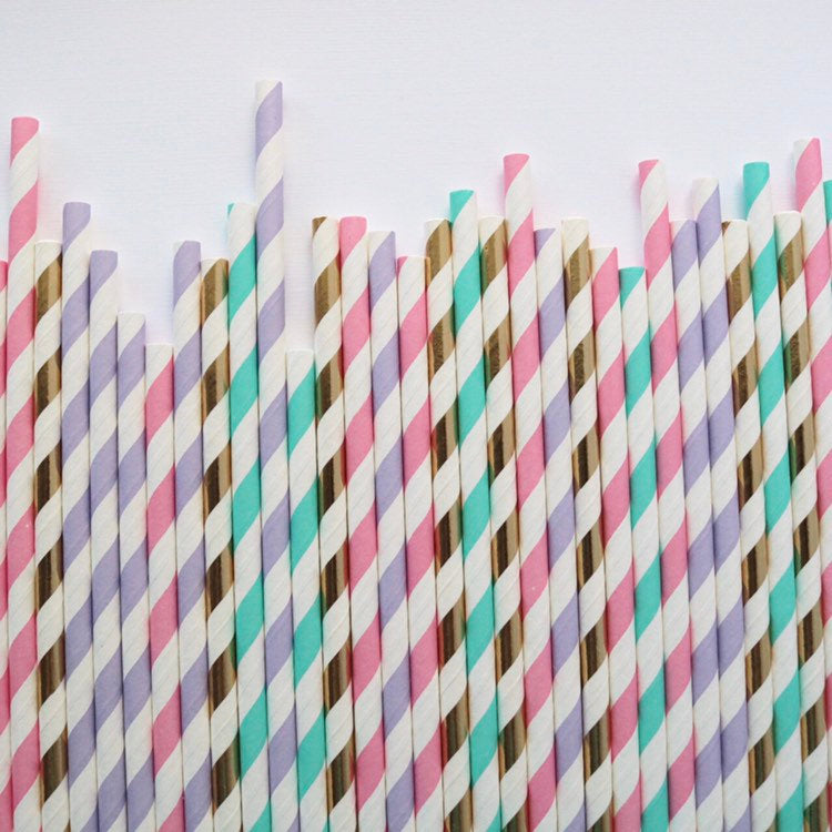 Unicorn Paper Straw - glitterpaperscissors