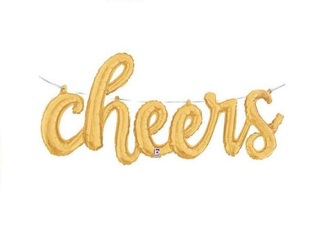 Cheers Gold Balloon - glitterpaperscissors