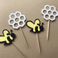 Bee Cupcake Toppers - glitterpaperscissors