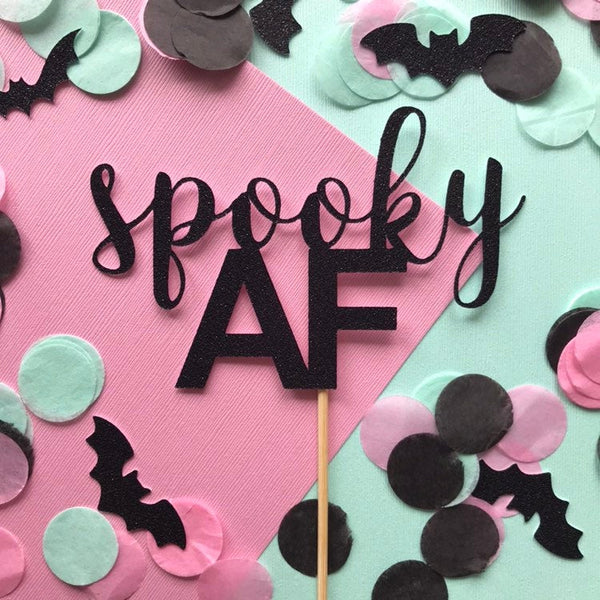 Spooky AF Topper - glitterpaperscissors