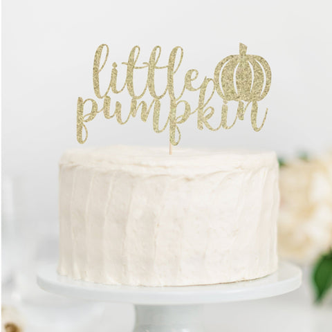 Little pumpkin Cake Topper - glitterpaperscissors