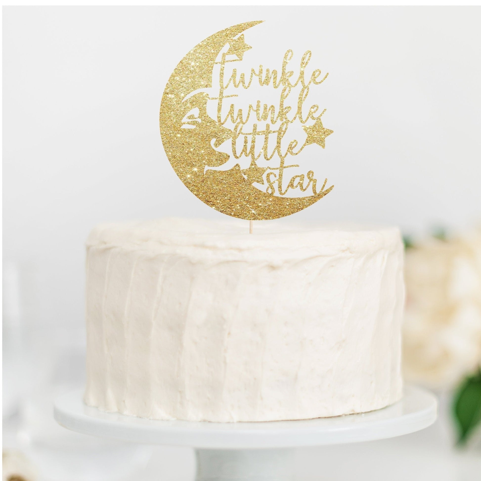 Twinkle Twinkle Little Star Cake Topper - glitterpaperscissors