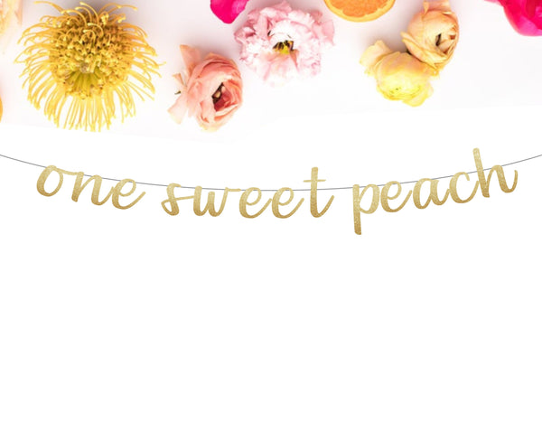 One Sweet Peach Banner - glitterpaperscissors