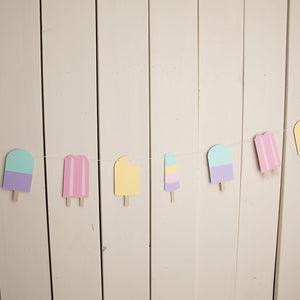 Popsicle Paper Garland - glitterpaperscissors