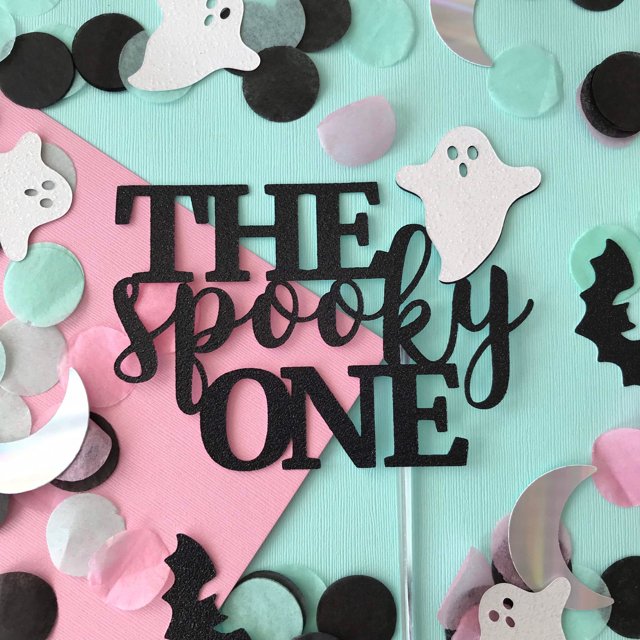 The Spooky One Cake Topper - glitterpaperscissors