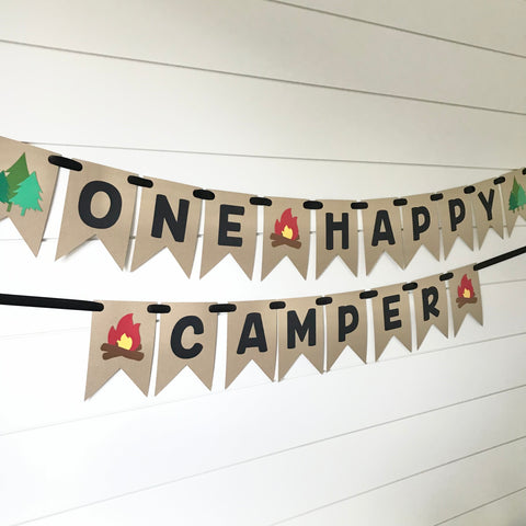 One Happy Camper Banner